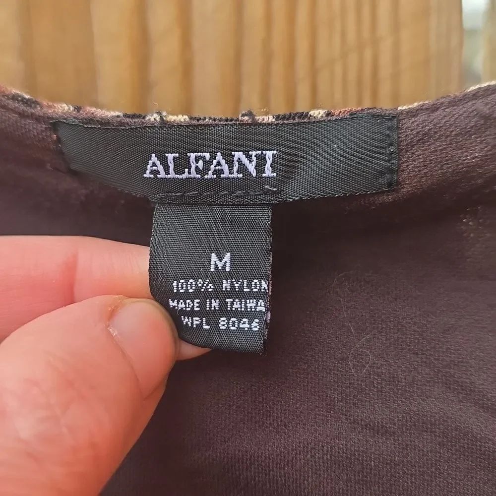 Women's Brown Patterned Top - Picture 2 of 4